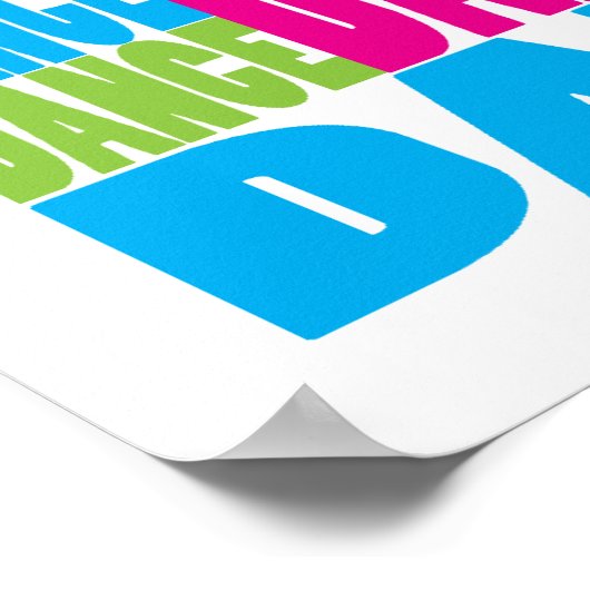 踊カラフルり ポスター (角)