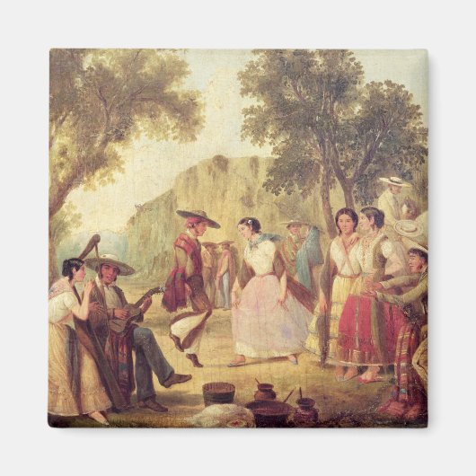 踊人気があるり マグネット (正面)