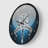 踊生まれる ラージ壁時計 (傾斜)