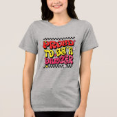 踊誇りを持ったり子の礼拝品 トライブレンドＴシャツ (正面)