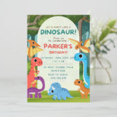 踏みつぶせ！かみ砕け！そして吠えろ！恐竜の誕生日パーティー 招待状 (スタンド正面)