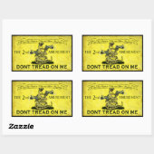 踏み付けてはいけない 長方形シール (シート)