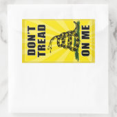 踏み付けない 長方形シール (バッグ)