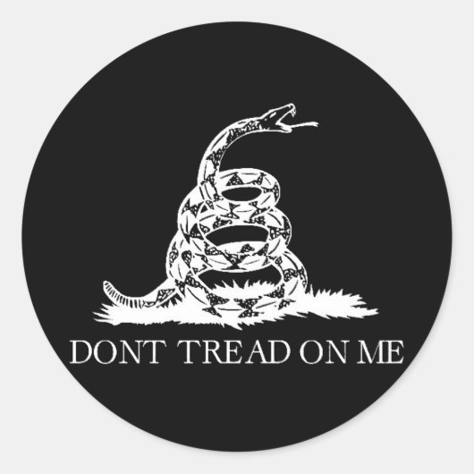 踏み付けるな ラウンドシール (正面)