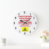 踏み付けるな ラージ壁時計 (ホーム)