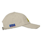 踏み付けるな 刺繍入りキャップ (右)