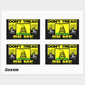 踏み付けるな 長方形シール (シート)