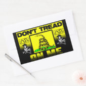 踏み付けるな 長方形シール (封筒)