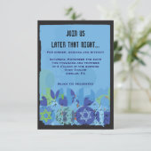 踏み石バーバルミツワーパーティーカード 招待状 (スタンド正面)