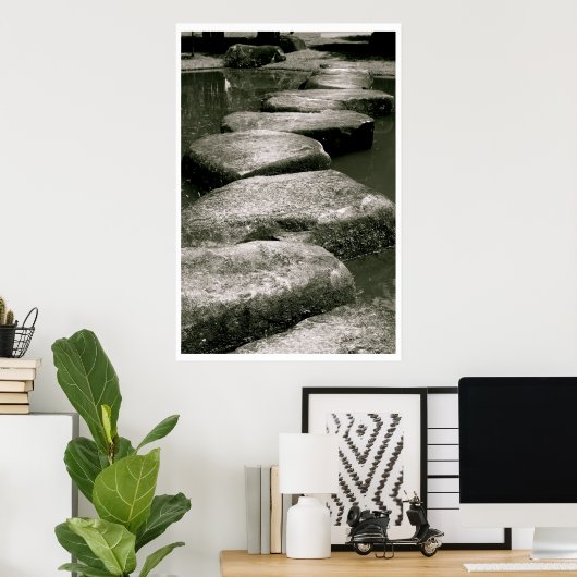 踏み石 ポスター (ホームオフィス)