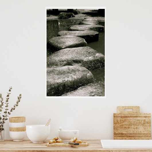 踏み石 ポスター (キッチン)
