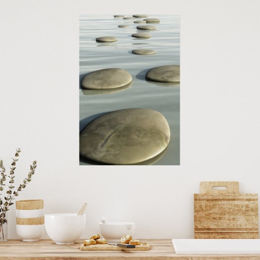 踏み石 ポスター (キッチン)