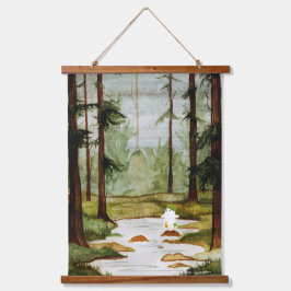 踏み石 吊り下げ型タペストリー