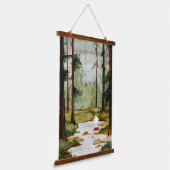 踏み石 吊り下げ型タペストリー (傾斜あり)