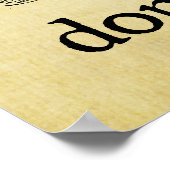 [踏み込まない]プリント ポスター (角)