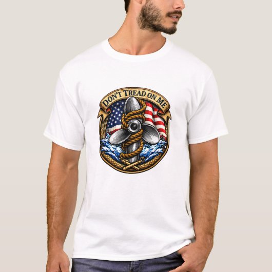 "踏むな我が地" 海事遺産Tシャツ Tシャツ (正面)