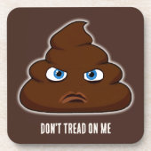 踏むな💩 コースター (正面)