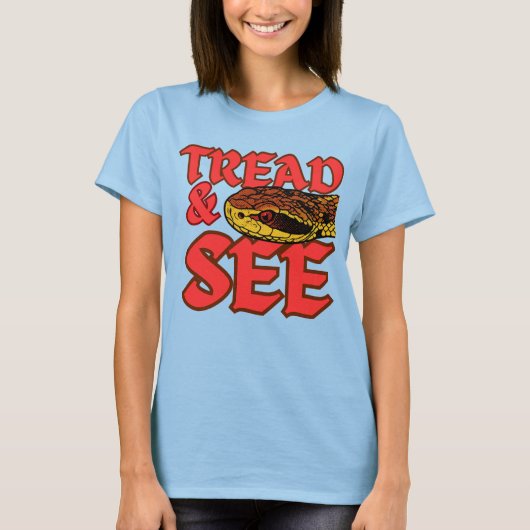 踏んでみろ ハブ Tシャツ (正面)