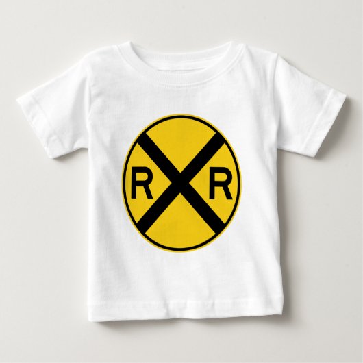 踏切のハイウェーの印 ベビーTシャツ (正面)