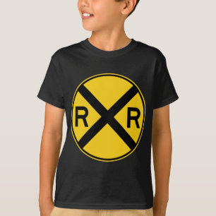 踏切のハイウェーの印 Tシャツ