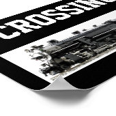 踏切の標識の新しい外観 ポスター (角)