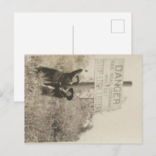 踏切はがき ポストカード (正面/裏面)