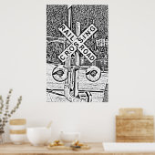 踏切ポスター ポスター (キッチン)