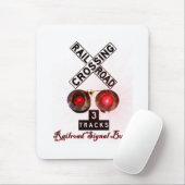 踏切信号のもみ革 マウスパッド (マウス)