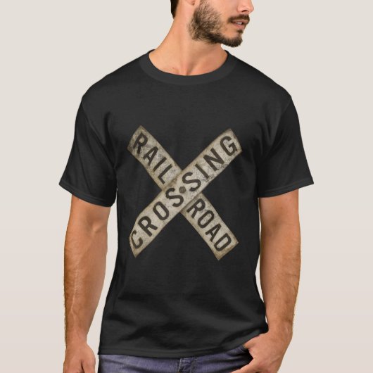 踏切列車標識列車 Tシャツ (正面)
