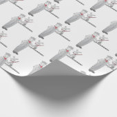 踏切指揮者ラッピング紙 ラッピングペーパー (角)