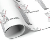 踏切指揮者ラッピング紙 ラッピングペーパー (ロールコーナー)