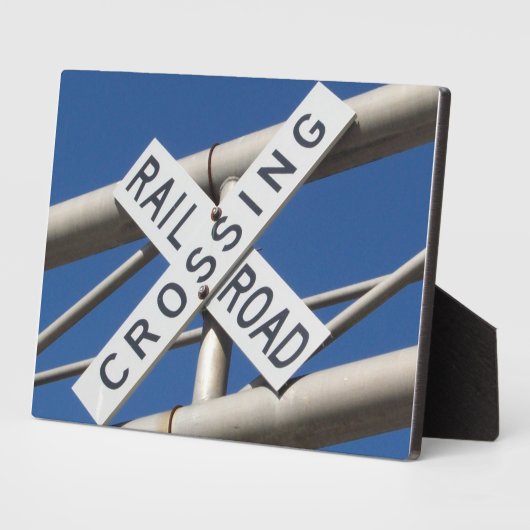 踏切記号 フォトプラーク (側面)