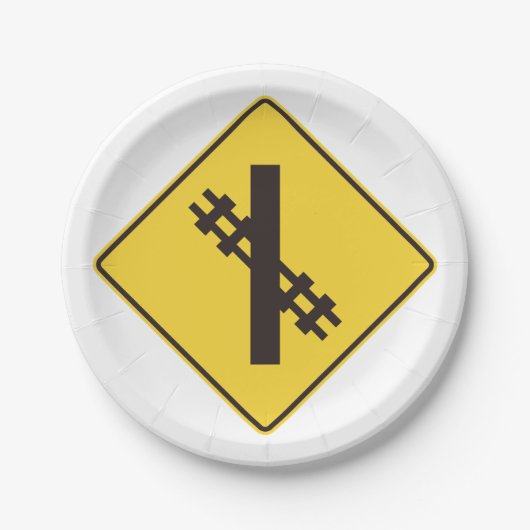 踏切道路標識 ペーパープレート (正面)