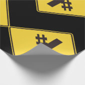 踏切道路標識 ラッピングペーパー (角)