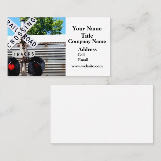 踏切 名刺 (正面/裏面)