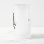 踏鋤によって戴冠させるマグ- Docteurの交互復讐のHTのスカル フロストグラスビールジョッキ (中央)