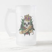 踏鋤によって戴冠させるマグ- Docteurの交互復讐のHTのスカル フロストグラスビールジョッキ (左)