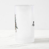 踏鋤によって戴冠させるマグ- Master Del HombreのHTのスカル フロストグラスビールジョッキ (中央)