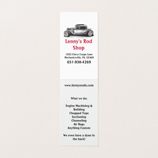 踏鋤を改造しました 名刺 (内部フラット)