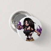 踏鋤小型ボタン(白い) 缶バッジ (正面&裏面)