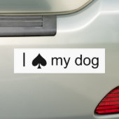 踏鋤犬 バンパーステッカー (車上)