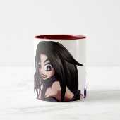 踏鋤署名のマグ(赤い) ツートーンマグカップ (中央)