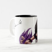 踏鋤署名のマグ(blk) ツートーンマグカップ (正面左)