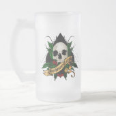 踏鋤色のマグ- Vendetta先生のHTのスカル フロストグラスビールジョッキ (左)