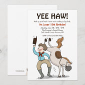 踵を高く上げて 招待状 (正面/裏面)