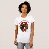 蹄に溢れるクリスマスの魔法 Tシャツ (正面フル)