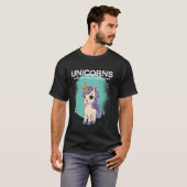 蹄の一歩一歩を大切にするユニコーン ユニコーン Tシャツ (正面フル)