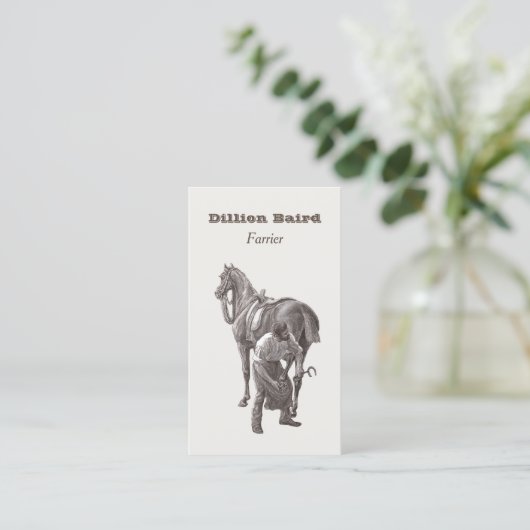 蹄蹄鉄の名刺 名刺 (スタンド正面)