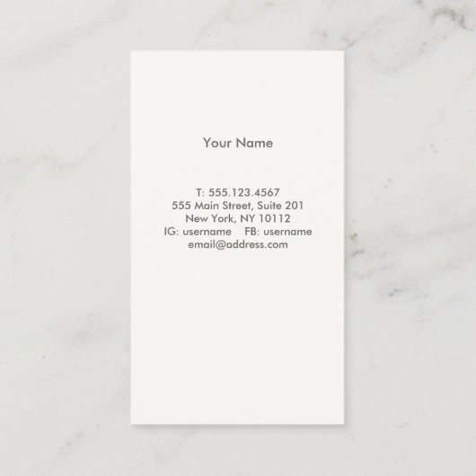 蹄蹄鉄の名刺 名刺 (裏面)