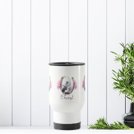 蹄鉄で囲まれた馬パーソナライズされた トラベルマグ